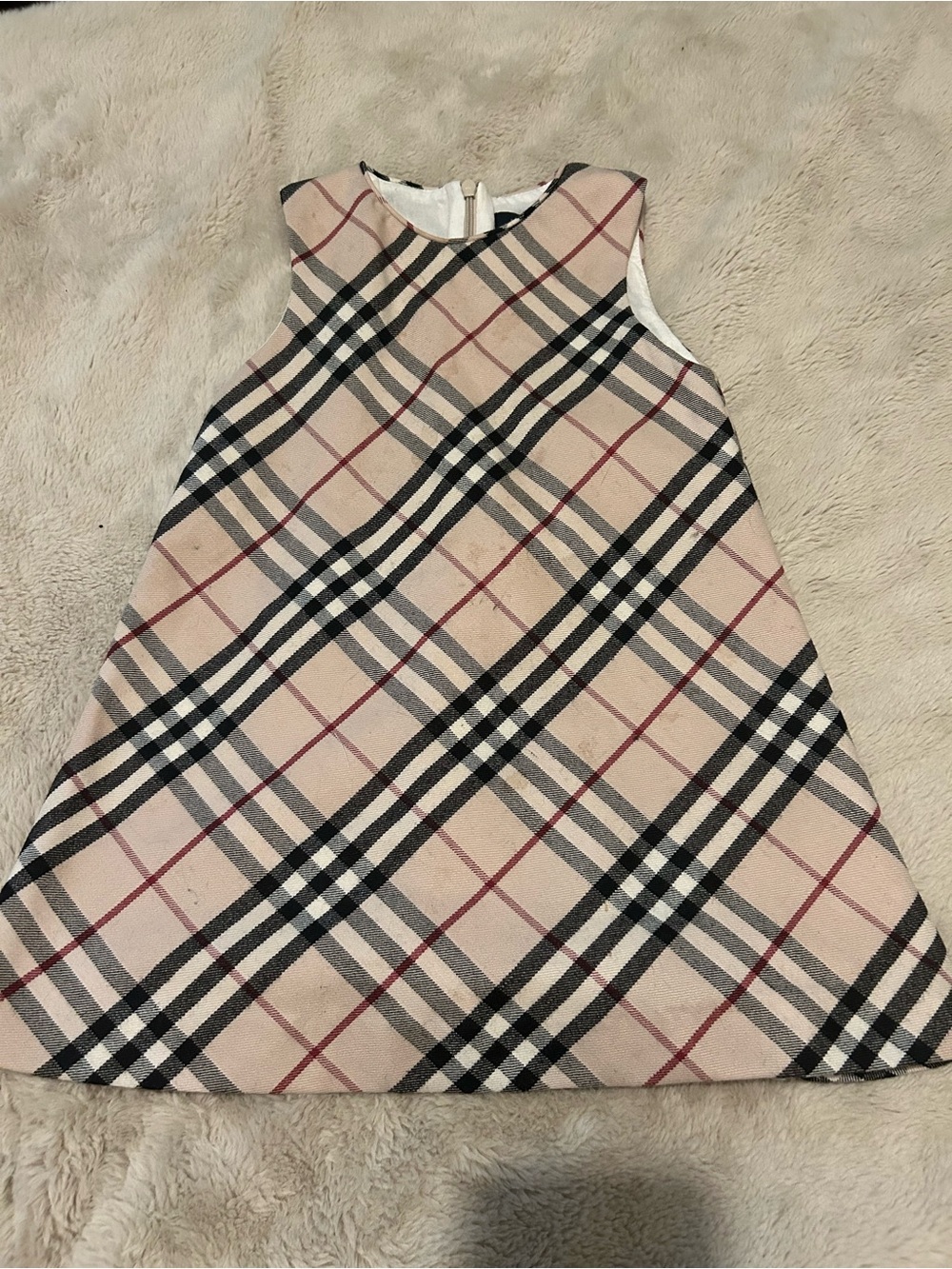 Burberry Black and Cream Dress